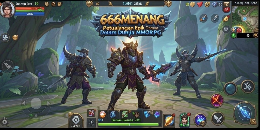 Tangkapan layar utama dari gameplay seru 666MENANG di dunia MMORPG.