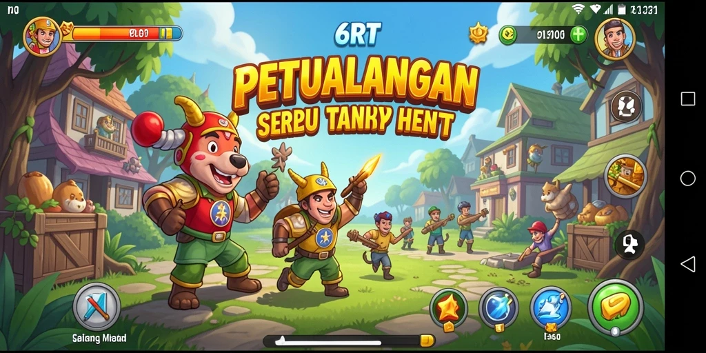 Tampilan gameplay seru dan mendebarkan dari 6RT.