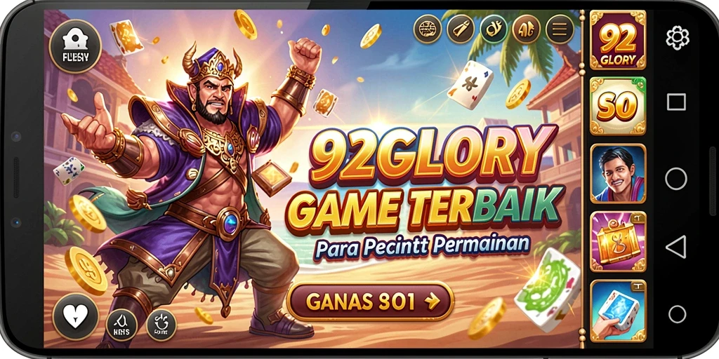 Screenshot gameplay <strong>92GLORY</strong> menampilkan keseruan permainan slot.