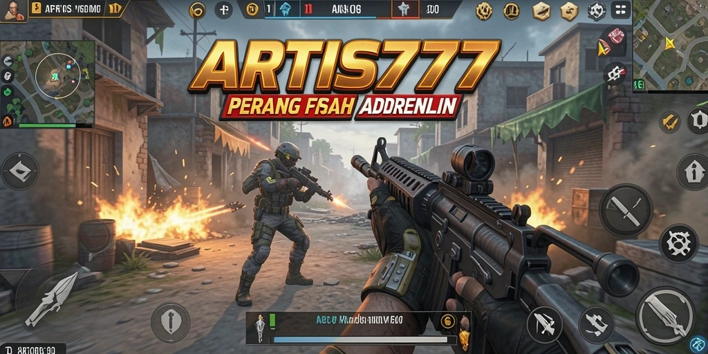 Tampilan seru aksi tembak-menembak dalam ARTIS777.