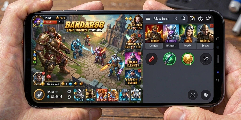 Tampilan gameplay SLG yang menegangkan di BANDAR88.