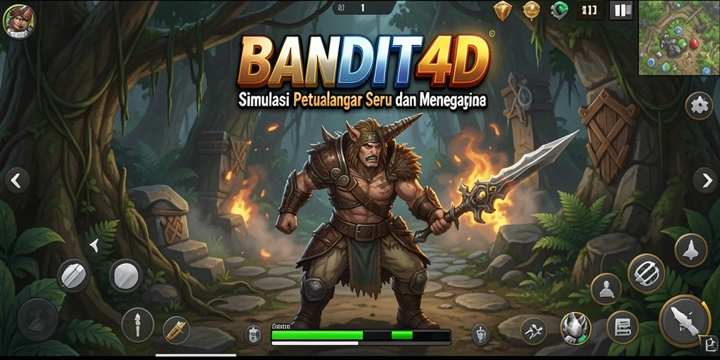 Tampilan gameplay seru dari BANDIT4D dengan berbagai tantangan.