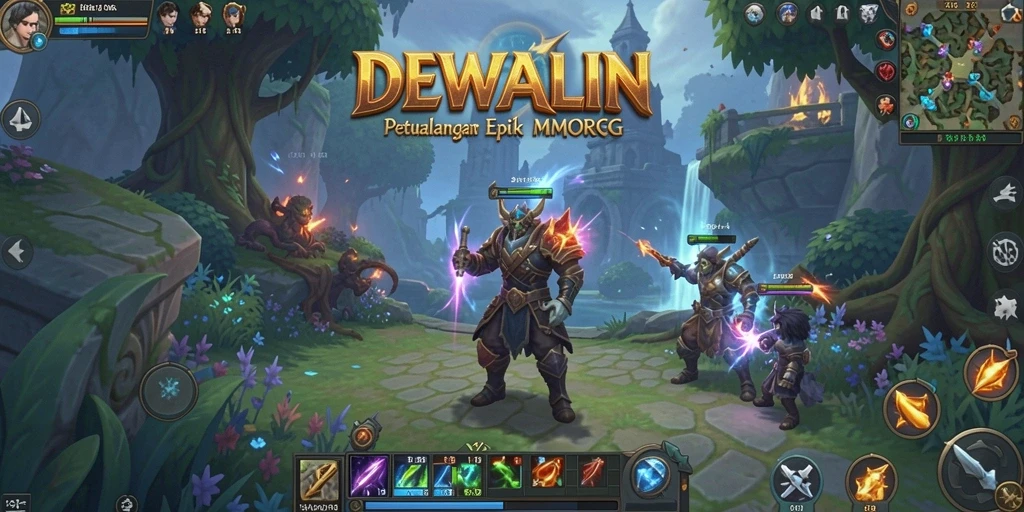 Tampilan gameplay DEWALIN yang seru dan imersif.