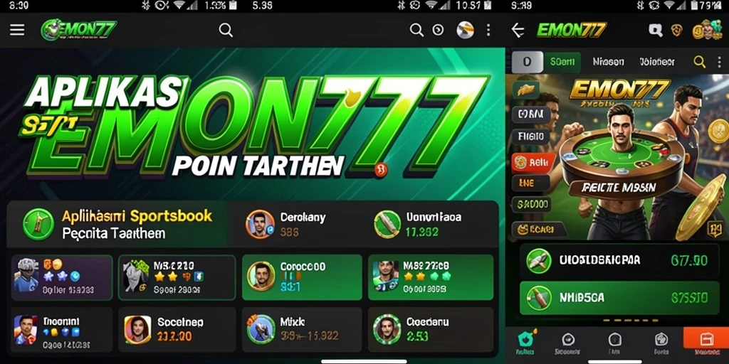 Tampilan antarmuka <strong>EMON777</strong> yang menarik saat bermain sportsbook.