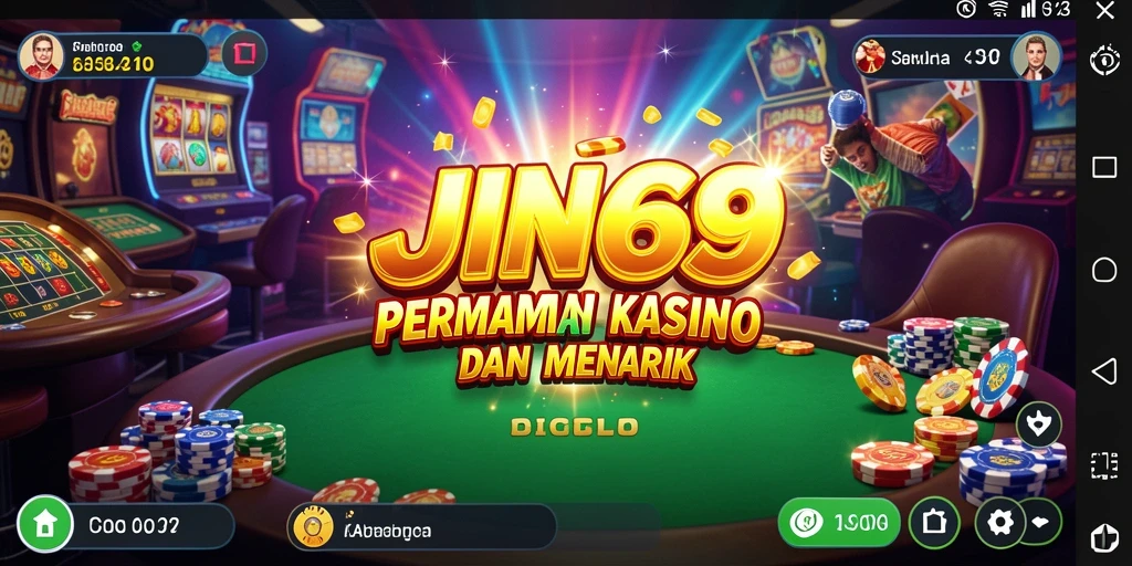 Tampilan gameplay JIN69 dengan berbagai permainan Kasino yang seru.