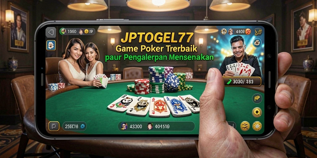 Tampilan aksi seru dalam permainan Poker di JPTOGEL77.