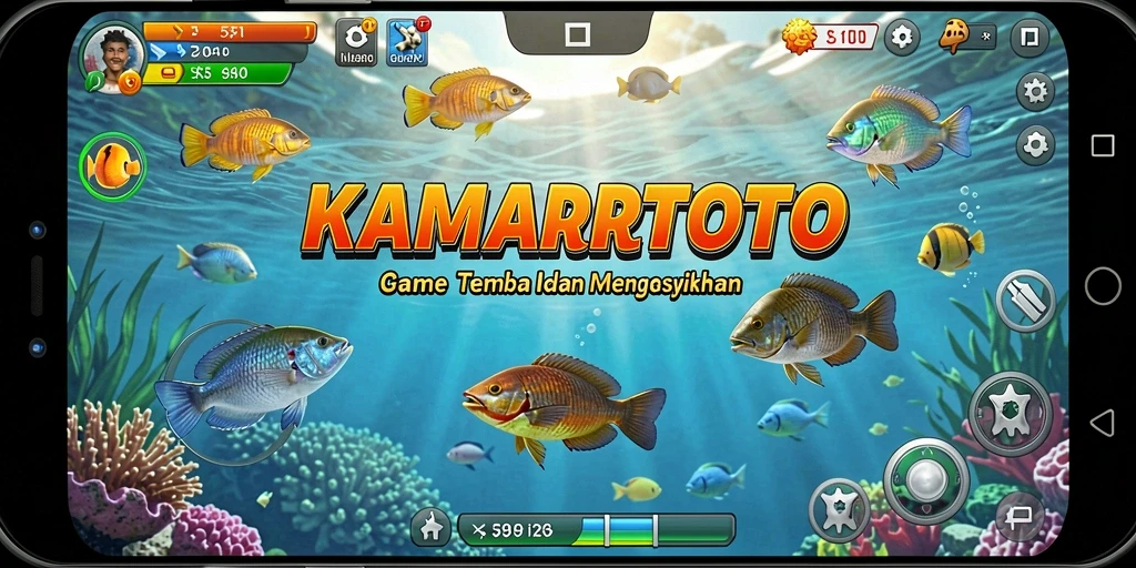Tampilan gameplay <strong>KAMARTOTO</strong> yang seru dan penuh aksi menembak ikan.