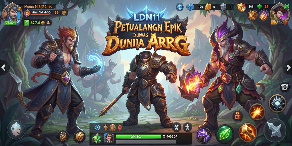 Tampilan gameplay ARPG yang mendebarkan dan penuh aksi.