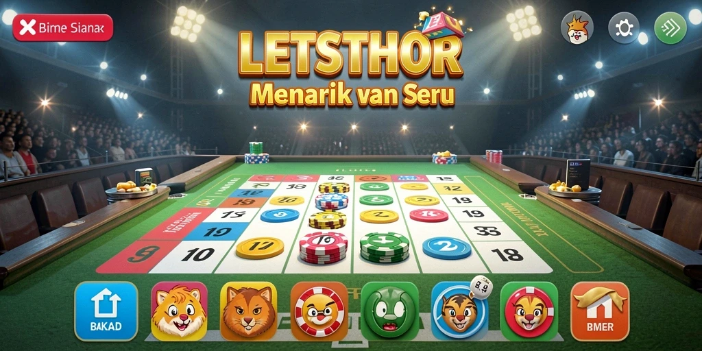 Tangkapan layar LETSTHOR menampilkan permainan Bingo yang seru dan interaktif.