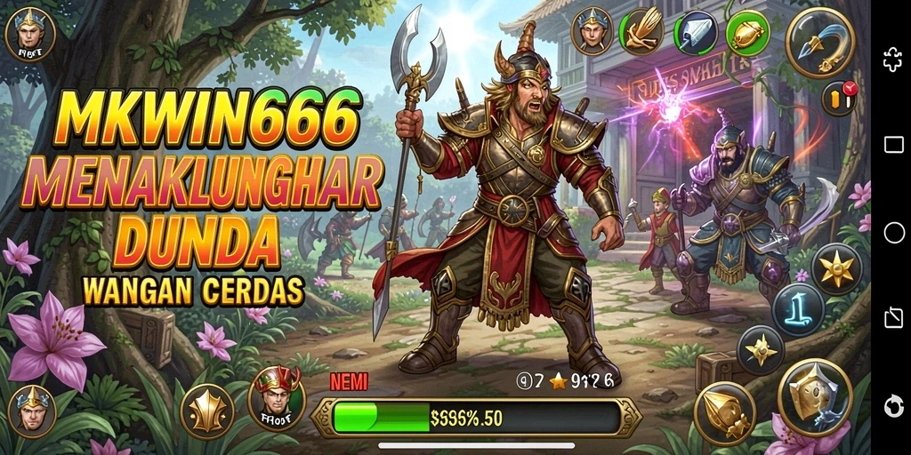 Tangkapan layar MKWIN666 menampilkan aksi strategi yang mendebarkan.