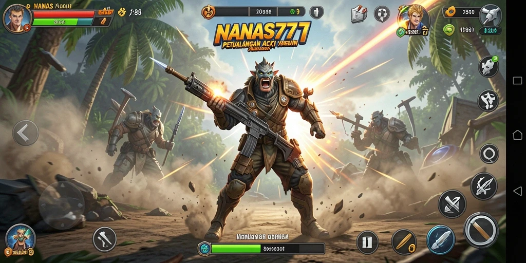 Tampilan Gameplay Aksi Seru NANAS777