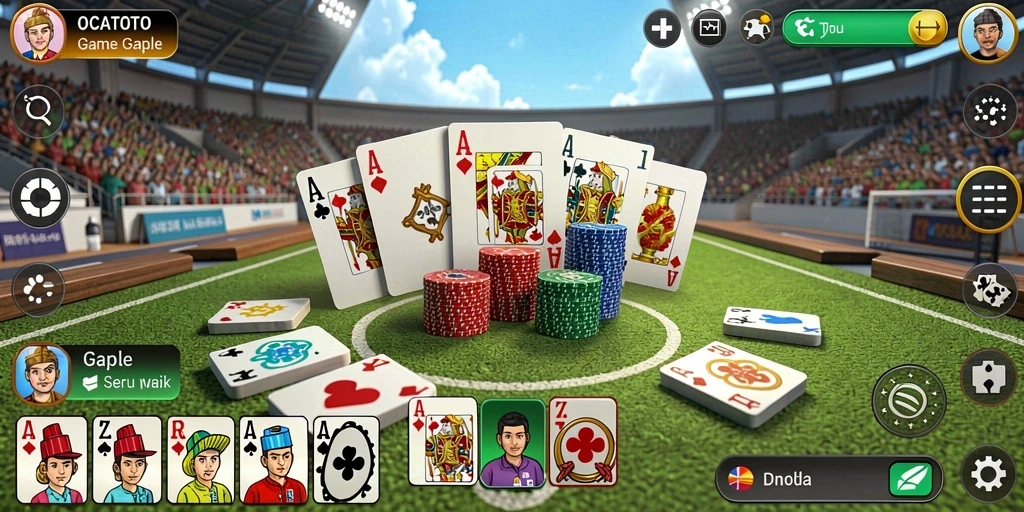 Tampilan gameplay OCATOTO yang seru dan interaktif.