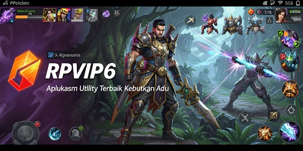 Tampilan utama RPVIP6 dengan fitur-fitur Utility yang praktis.