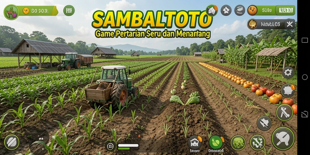 Tampilan menarik gameplay SAMBALTOTO di dunia pertanian.