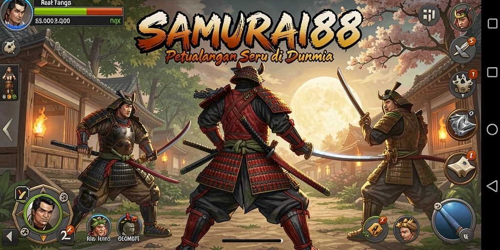 Tangkapan layar gameplay SAMURAI88 yang menampilkan aksi seru dan grafis indah.