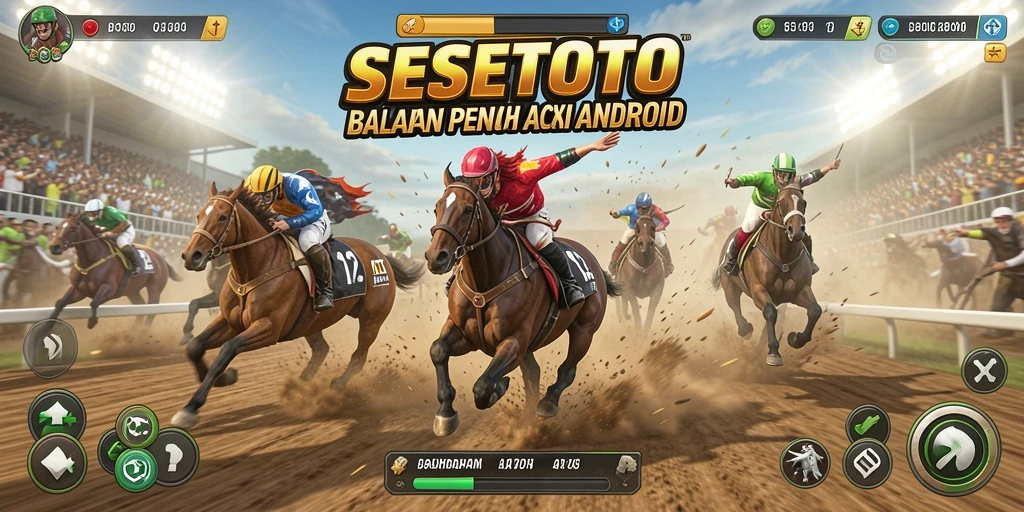 Gameplay balapan seru dan penuh adrenalin di SESETOTO.