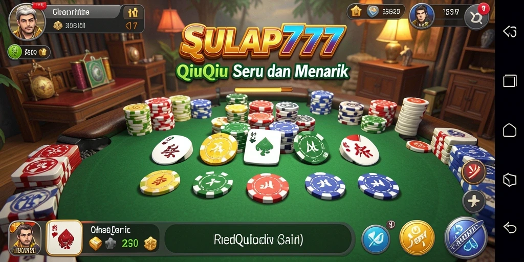 Tampilan gameplay QiuQiu yang seru dan menegangkan.