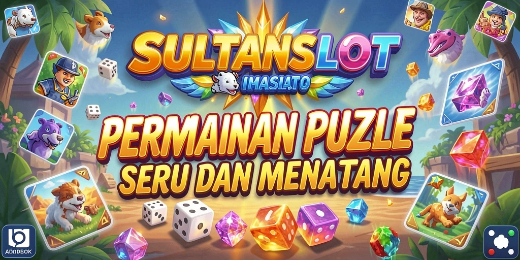 Screenshot gameplay SULTANSLOT yang menampilkan berbagai tantangan puzzle.